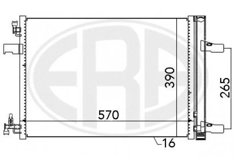 Радіатор кондиціонера ERA 667047