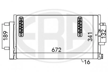 Радиатор кондиционера ERA 667048