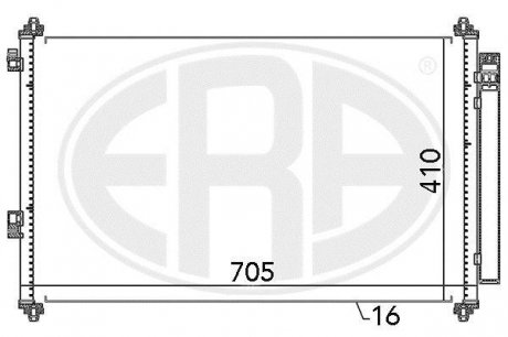 Радиатор кондиционера ERA 667057