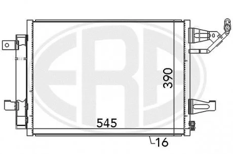 Радиатор кондиционера ERA 667085