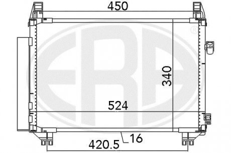 Радіатор кондиціонера ERA 667087