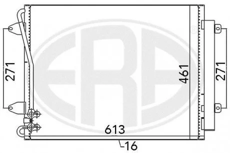 Радиатор кондиционера ERA 667108