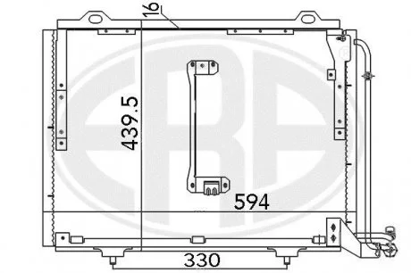 Радиатор кондиционера ERA 667145