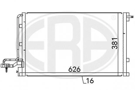 Радиатор кондиционера ERA 667146