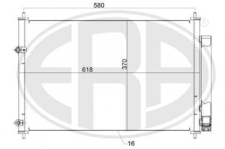 Радиатор кондиционера ERA 667161 (фото 1)