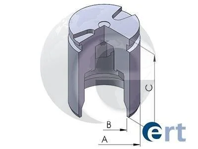 Поршень, корпус скоби гальма D025267 ERT 150948-C