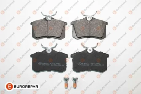 Колодки гальмівні дискові (комплект 4 шт) Eurorepar 1617249980