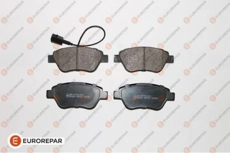 Гальмівні колодки пер. Doblo 05-10 (грузовой)(123x53.3x18)(з датчиком) Eurorepar 1617262380