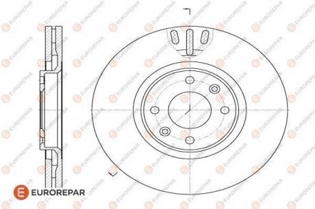 8708309198 ДИСК ГАЛЬМiВНИЙ Eurorepar 1618859580 (фото 1)