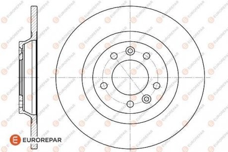 8708309198 ДИСК ГАЛЬМiВНИЙ Eurorepar 1618861880 (фото 1)