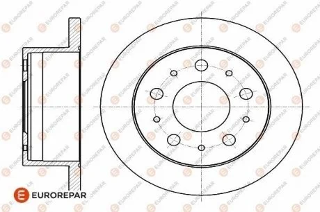 Диск тормозной задний Jamper3-Boxer3 DIAM 280 EP 16 PSA Eurorepar 1642766780