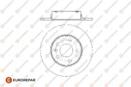 Диски гальмівні (к-т 2 шт) Eurorepar 1676009480