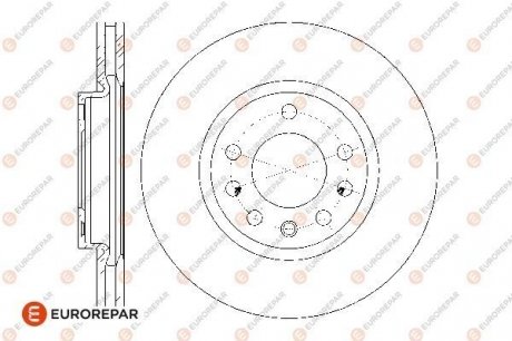 ДИСКИ ГАЛЬМ?ВН? Eurorepar 1676009680 (фото 1)