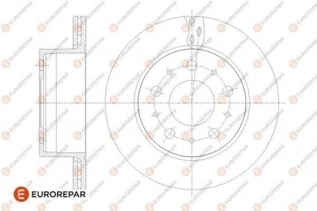 Диск тормозной задний Jamper3-Boxer3 DIAM 300 EP 22 05,12,2013- Eur Eurorepar 1676014480