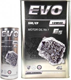 Масло моторное E5 10W-40 (1 л) EVO Evoe510w401l (фото 1)