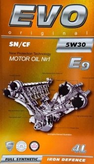 Олія моторна E9 5W-30 (4 л) EVO Evoe95w304l (фото 1)