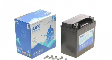 Акумулятор залитий та заряджений AGM 12Ah 200A EXIDE AGM12-12 (фото 1)