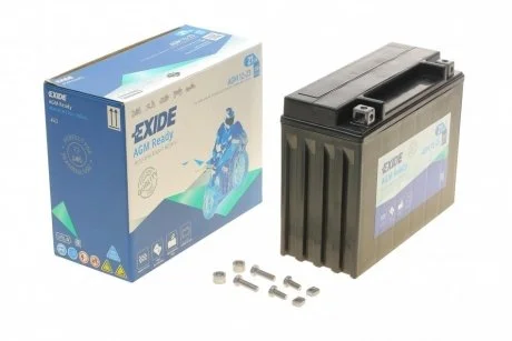 Аккумулятор залитый и заряженный AGM 21Ah 350A EXIDE AGM12-23