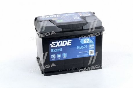 Аккумулятор 62Ah-12v EXCELL(242х175х190),L,EN540 EXIDE EB621 (фото 1)