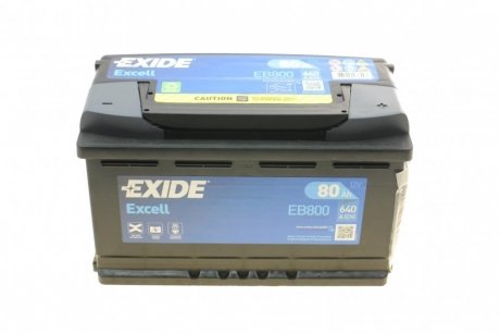 Стартерная аккумуляторная батарея EXIDE EB800 (фото 1)
