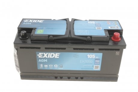 Аккумуляторная батарея EXIDE EK1050 (фото 1)