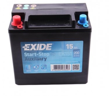 Акумуляторна батарея EXIDE EK151 (фото 1)