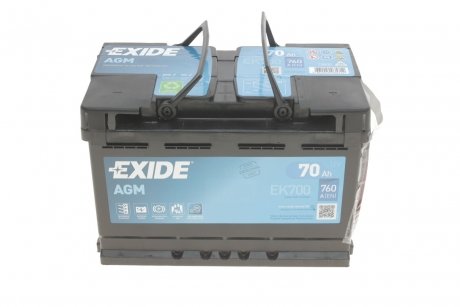 Аккумуляторная батарея EXIDE EK700 (фото 1)