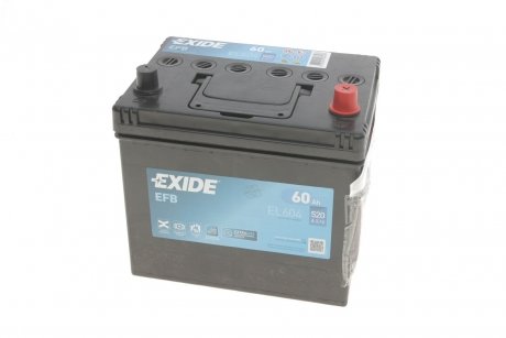 Акумулятор 60Ah-12v START-STOP EFB (230х173х222),R,EN520 EXIDE EL604 (фото 1)