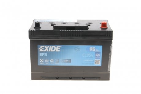 Акумулятор 95Ah-12v EFB (306х173х222),R,EN800 EXIDE EL954 (фото 1)