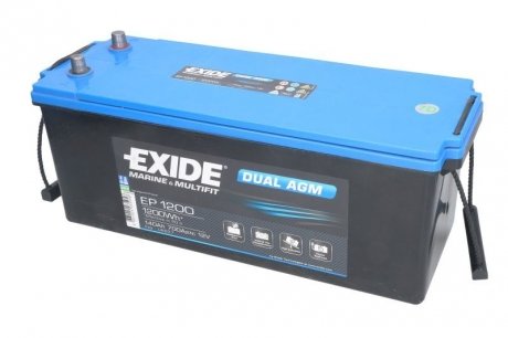 Стартерная аккумуляторная батарея EXIDE EP1200 (фото 1)
