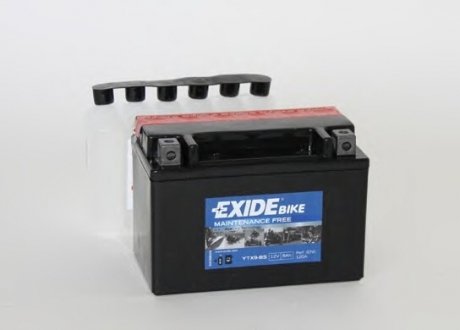Стартерная аккумуляторная батарея EXIDE YTX9-BS (фото 1)