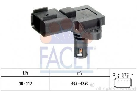 Датчик абсолютного давления - MAP Sensor FACET 10.3097