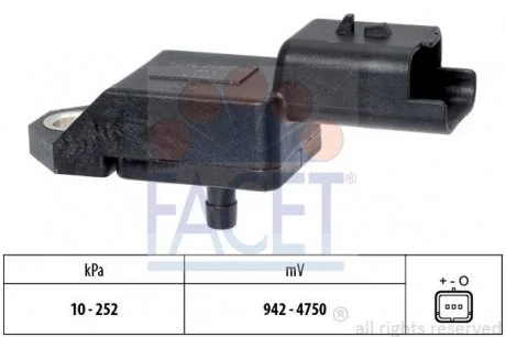 Датчик давление во впускном газопроводе PSA FIAT FORD MAZDA TOYOTO FACET 10.3113
