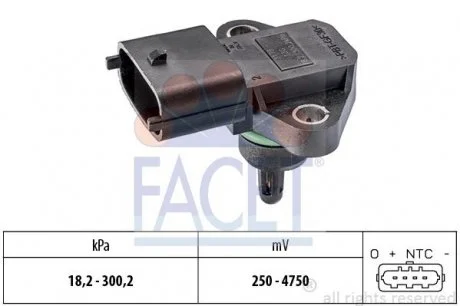 Датчик давления воздуха, высотный корректор HYUNDAI KIA FACET 10.3178
