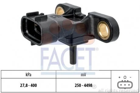 Датчик тиску наддува Auris/Avensis/Corolla/ Land Cruiser/RAV4 1.4-4.5 01- FACET 10.3214