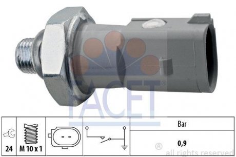 Датчик тиску масла A6/Q5/Touareg 3.0 TDI 10- FACET 7.0197 (фото 1)