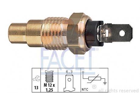 Датчик температури охолоджувальної рідини FACET 7.3159 (фото 1)