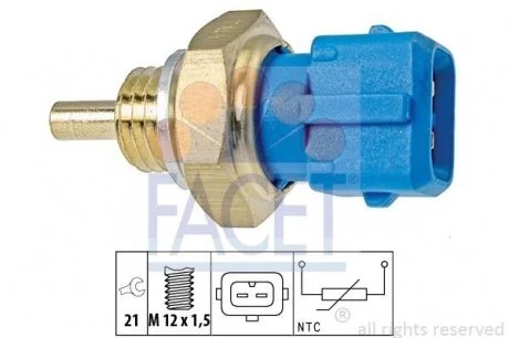 Датчик температури охолоджувальної рідини RENAULT CLIO LAGUNA 3 FACET 7.3342 (фото 1)