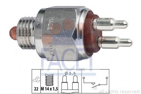 Датчик заднього ходу VOLVO 240,740,940,850 FACET 7.6036 (фото 1)