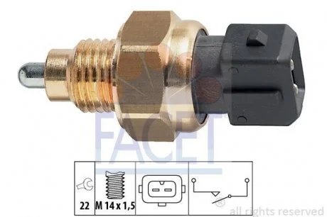 Выключатель фонарей заднего хода Berlingo I Dispatch I Evasion Jumpy I Synergie FACET 7.6108