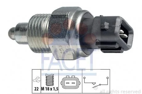 Включатель света заднего хода VW LT 89- (в коробке) FACET 7.6152