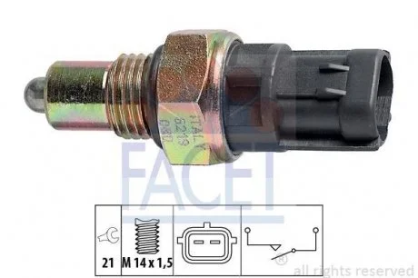 Датчик вмикання заднього ходу FACET 7.6219