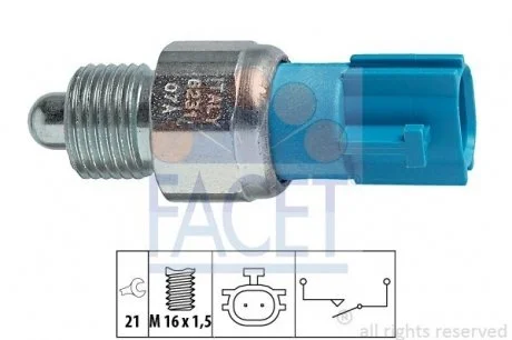 Выключатель, фара заднего хода NISSAN ALMERA II 03 MIKRA K11 PRIMERA MAVERICK FACET 7.6231