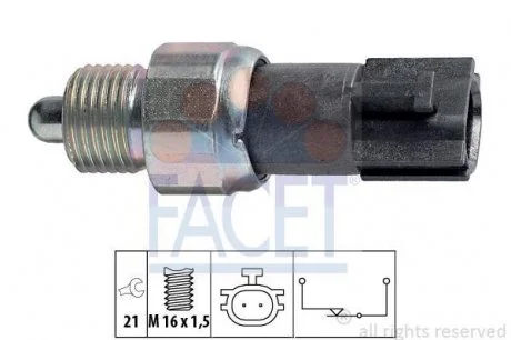 Датчик включения заднего хода Renault Megane/Scenic 02-> FACET 7.6232