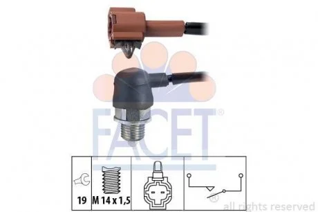 Датчик включения нейтрали Impreza 00-04 FACET 7.6236