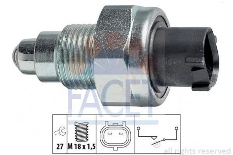 Датчик заднього ходу Honda Accord VII/VIII, Civic, Jazz, CR-V 01- FACET 7.6246