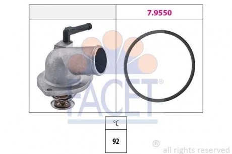 Термостат 92°С Opel Astra G, Zafira X14XE, X16XEL FACET 7.8157