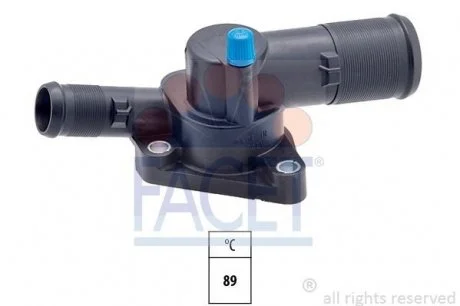 Термостат 83°C RENAULT Modus 1.2 2004.12-,Twingo 1.2 01-,Kangoo 1.2 01- FACET 7.8192