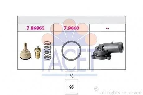 Термостат 80 95C VAG FACET 7.8686K