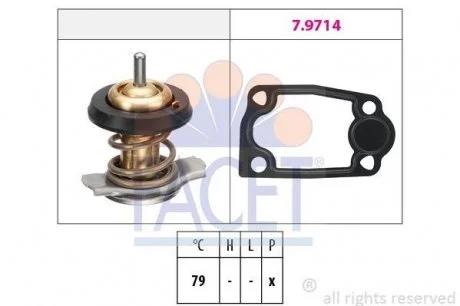 Термостат 79 °C JUMPER III 3.0 HDi, DUCATO III Multijet 3,0 D, BOXER III 3.0 H FACET 7.8942
